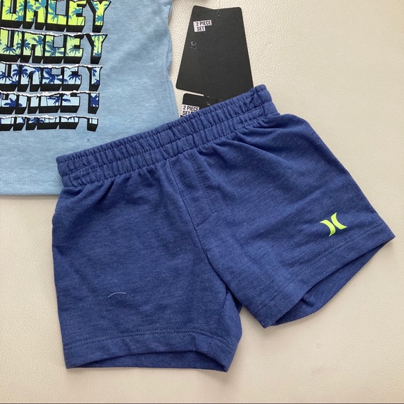 Hurley baby boy neon shorts set 2264 - Picture 3 of 5